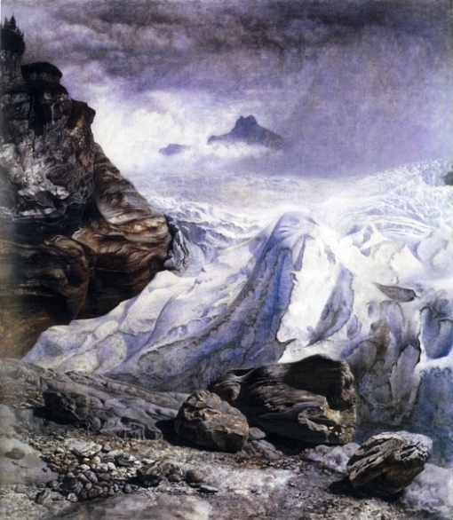 the Glacier of Rosenlaui by John Brett